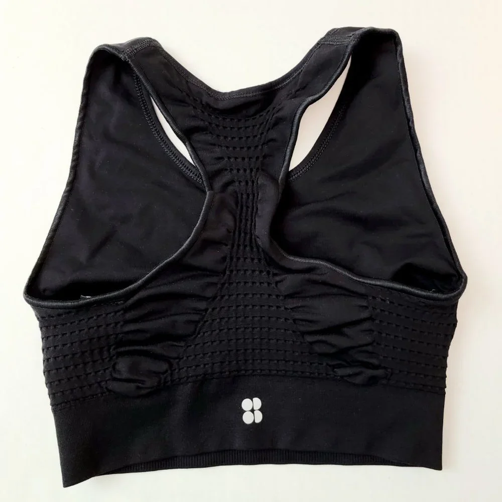 Sweaty Beatty Stamina Size Small Workout Sports Bra Top Black - Picture 4 of 9